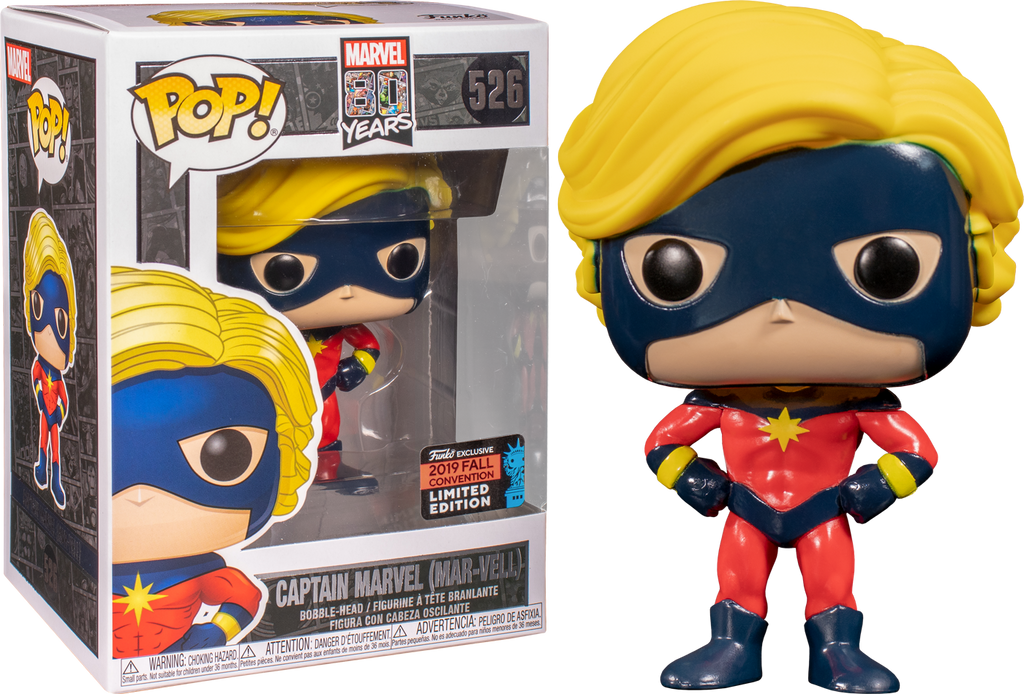 Funko Pop Captain Marvel Mar Vell First Appearance 526 19 Nycc Exclusive The Amazing Collectables