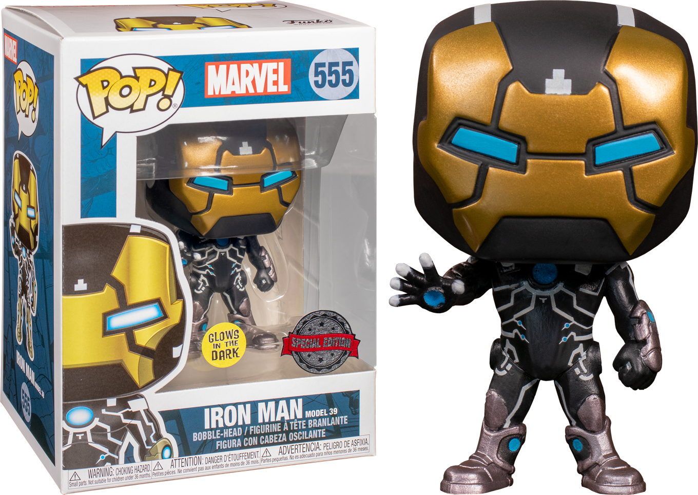 Funko Pop Iron Man Iron Man Mk39 Glow In The Dark 555 The Amazing Collectables