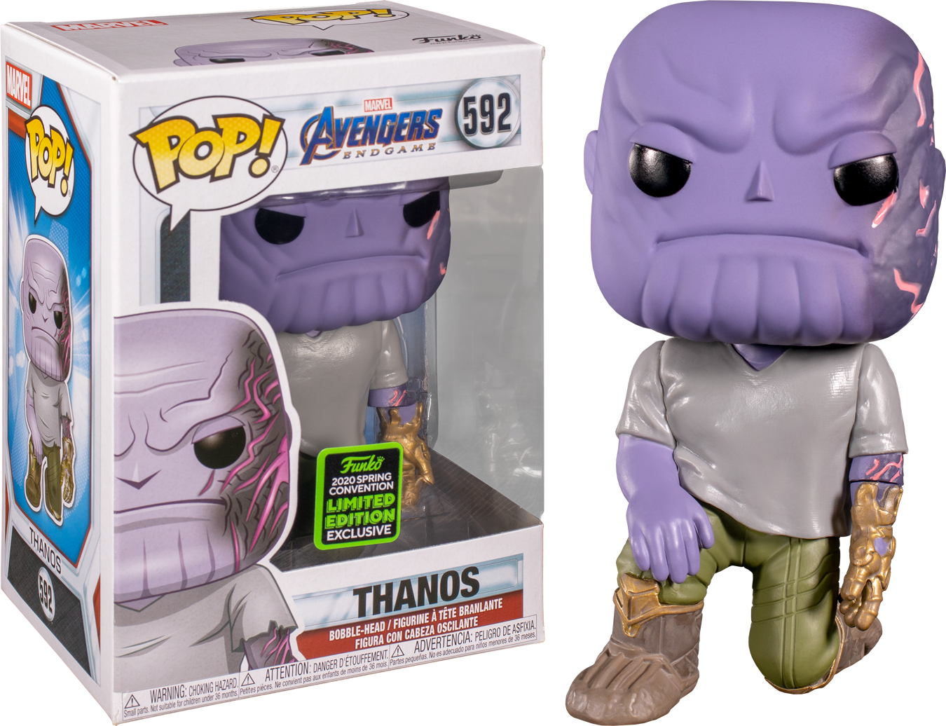 Funko Pop Avengers 4 Endgame Thanos With Detachable Arm 592 Spring Convention Exclusive The Amazing Collectables