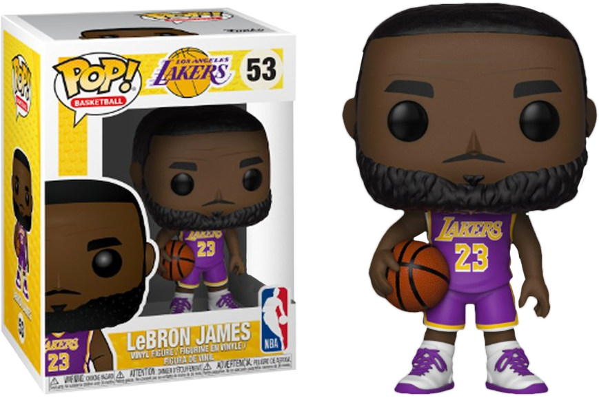 LeBron James L.A. Lakers Purple Uniform 