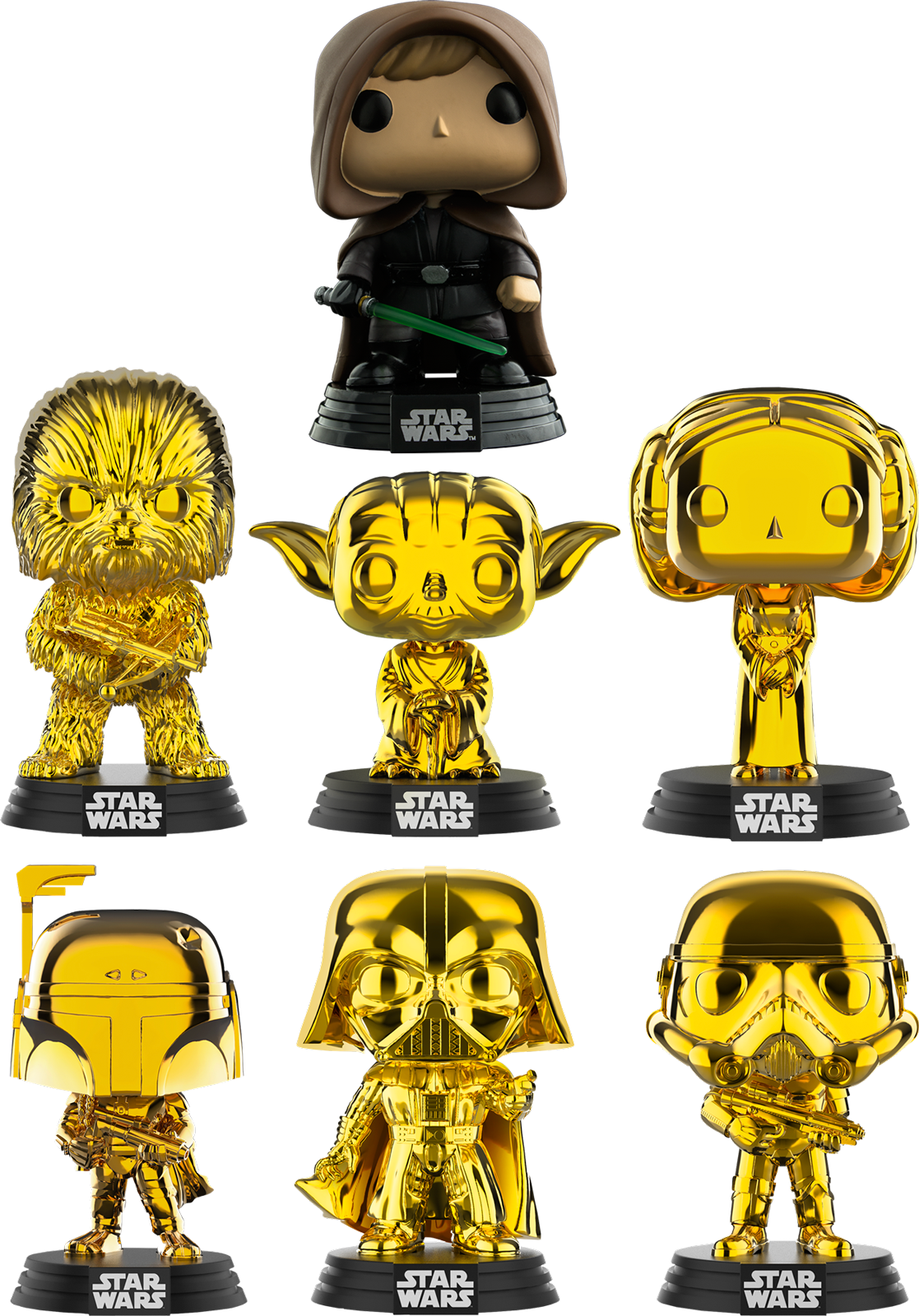 princess leia funko pop gold