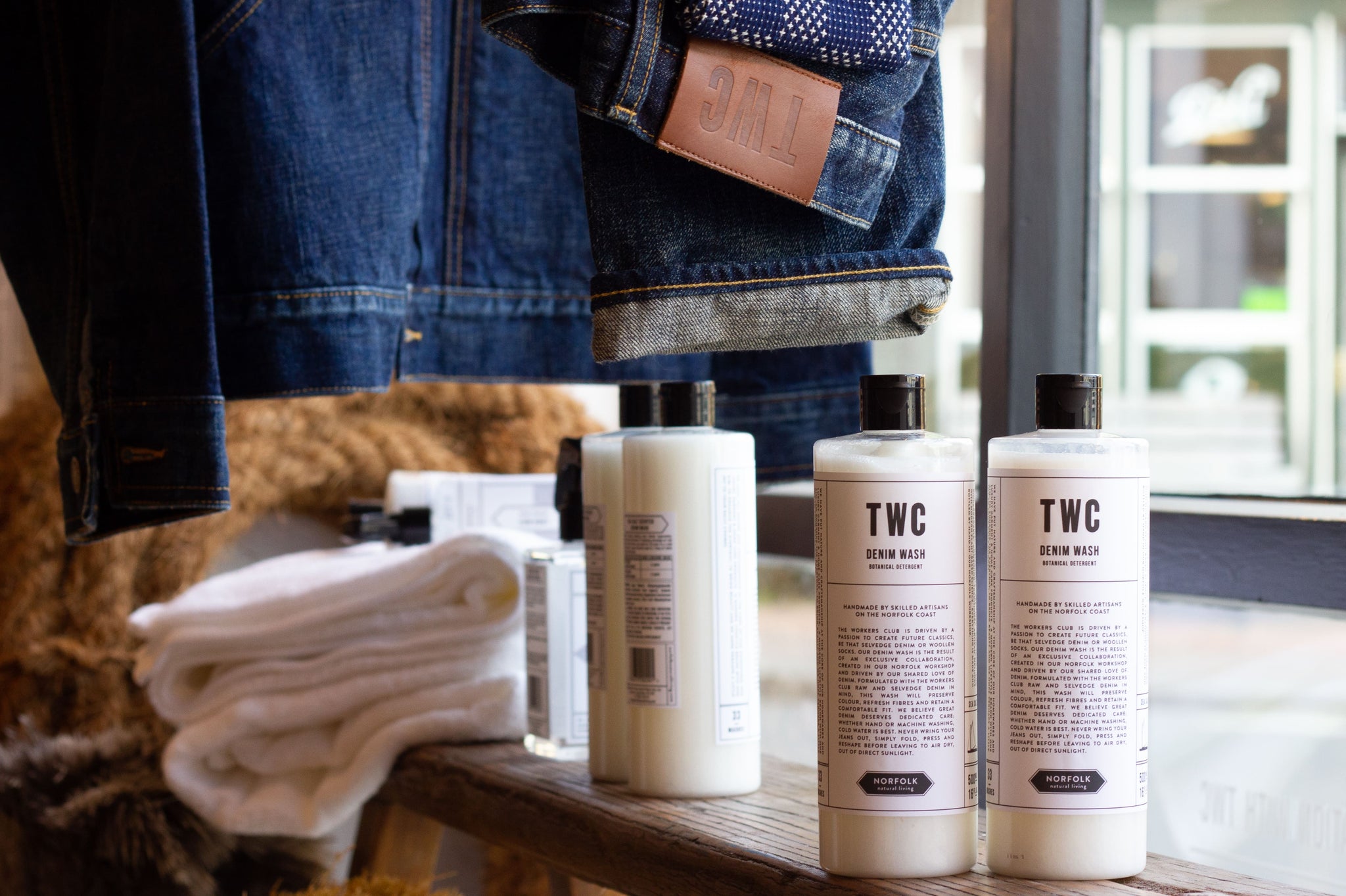 Norfolk Natural Living and The Workers Club Denim Wash Collaboration