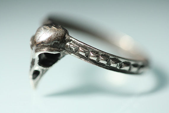 Precious Bird Skull Ring