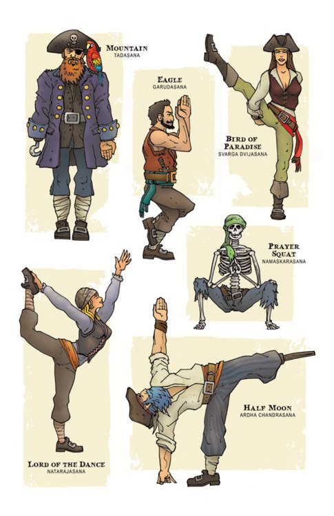 The Lighter Side of Yoga: Pirate Poses
