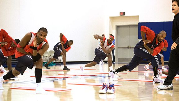 Kent Katich works with NBA players