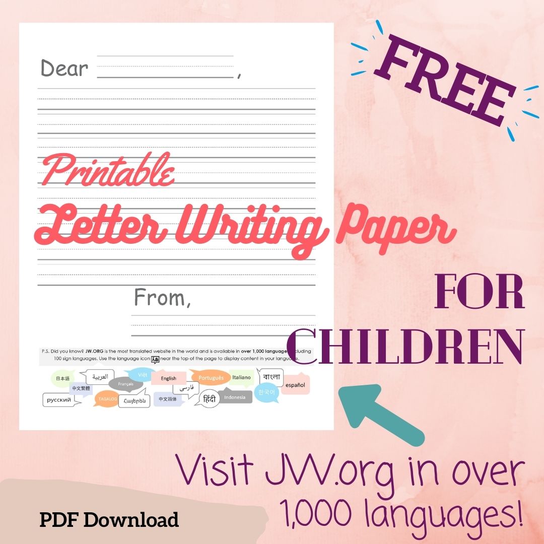 Download Printable 3/4 inch Rule Handwriting Paper PDF