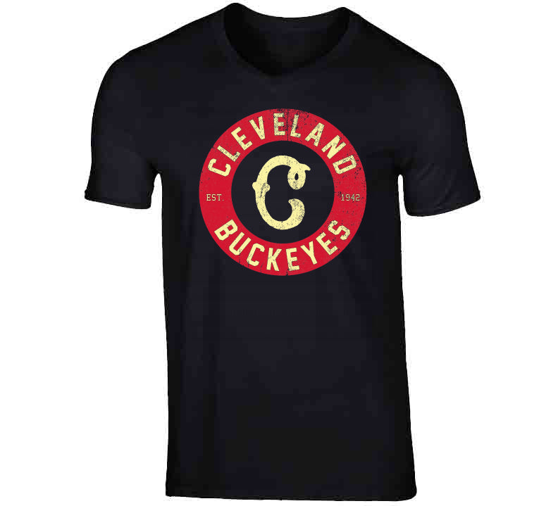 Cleveland Buckeyes Negro League Baseball 1942 Distressed T Shirt ...