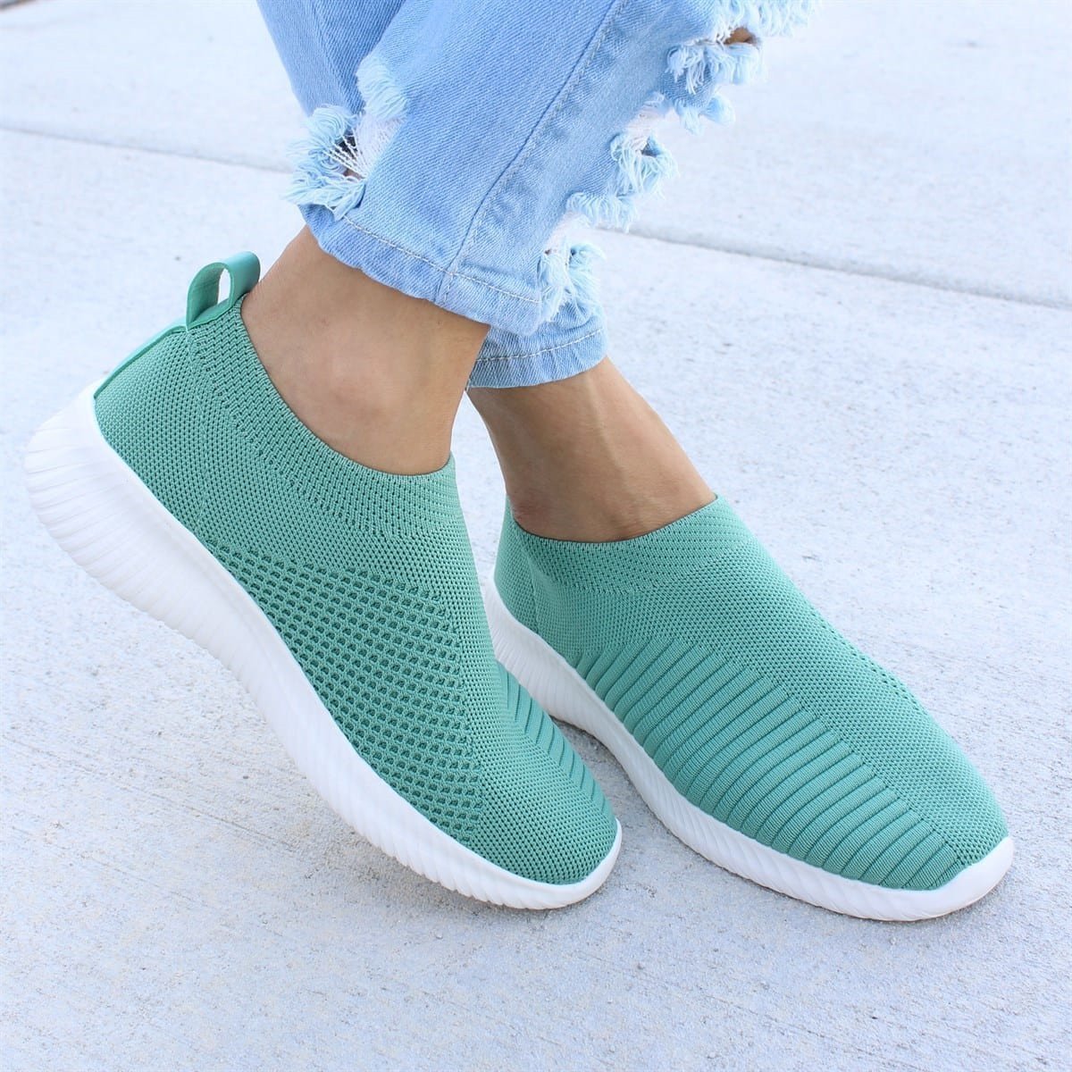 breathable jackeline slip on sneakers