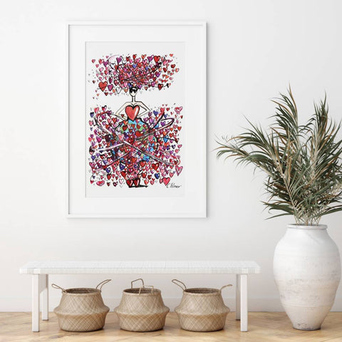 love, wall art, abstract, gift, limited edition