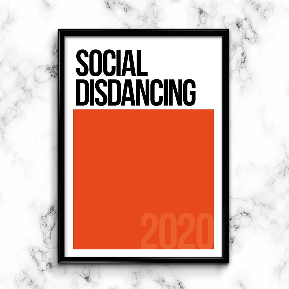 SOCIAL DISDANCING 2020 Poster Print – Lime Lace