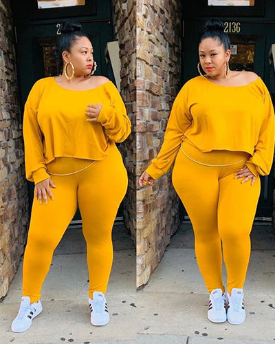 cute two piece sets plus size