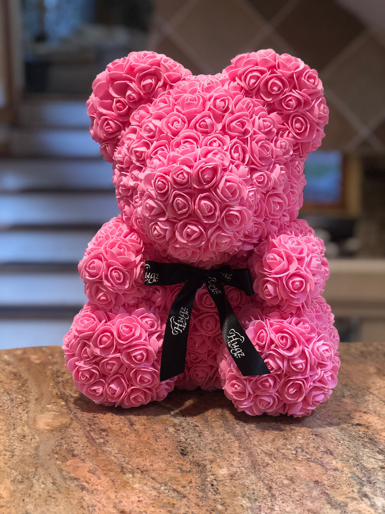 pink flower bear