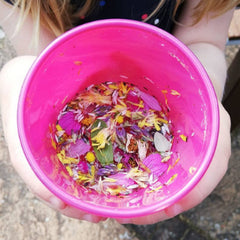 Potion making in the garden