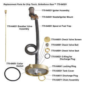 Drip Torch Replacement O Ring For Discharge Plug