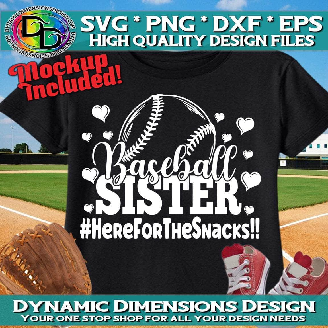 Baseball Sister SVG PNG DXF – AmberPriceDesign