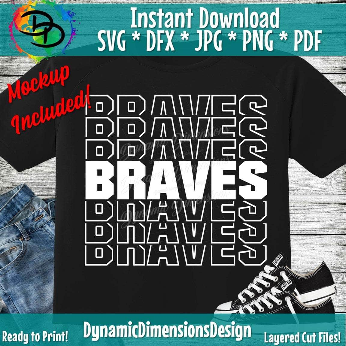 Braves Svg Brave Svg Svg Braves Grunge Svg Distressed 