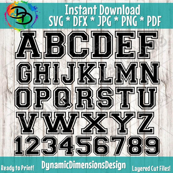 Home Catalog Collegiate Varsity Font