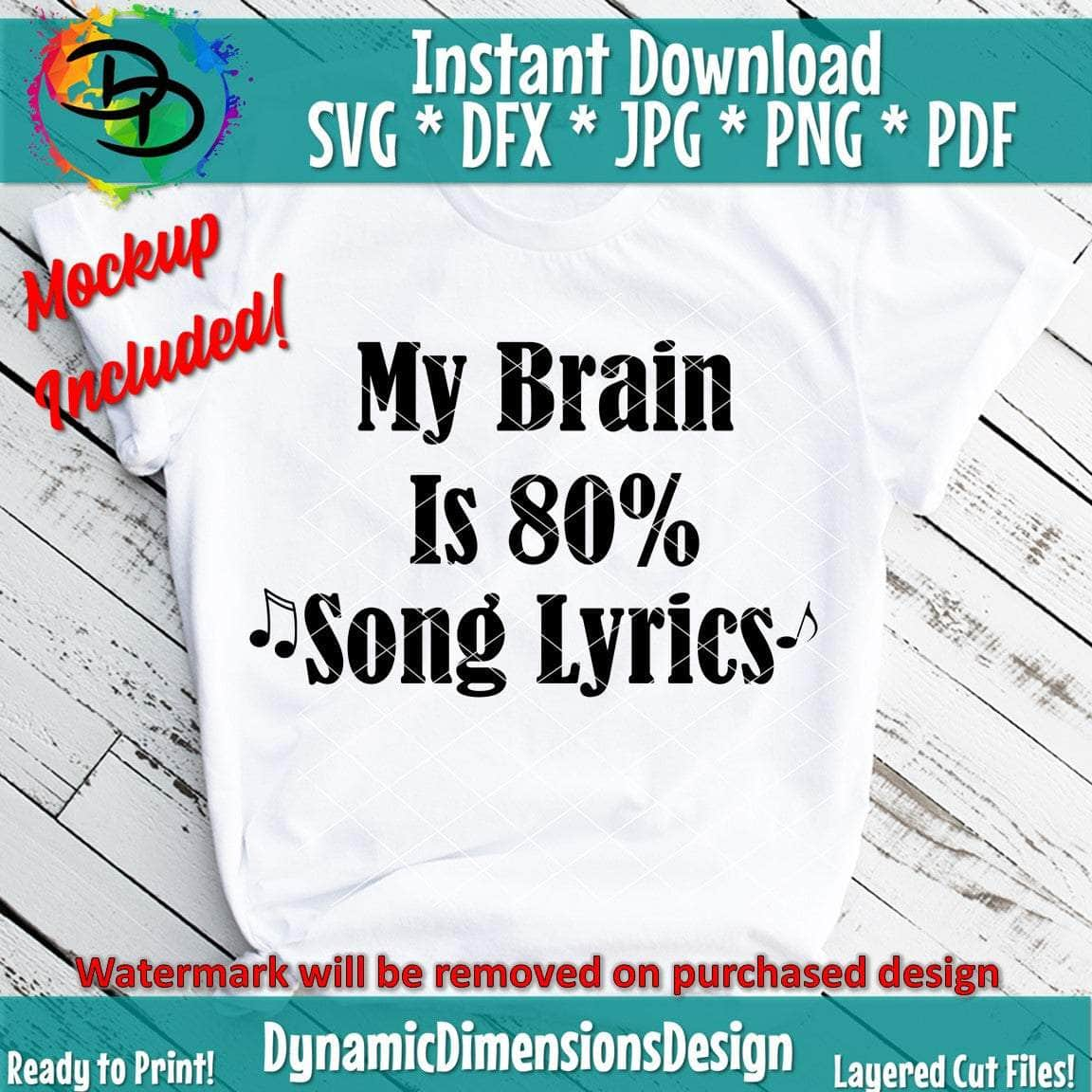 Beautiful Crazy Lyrics Sign SVG file