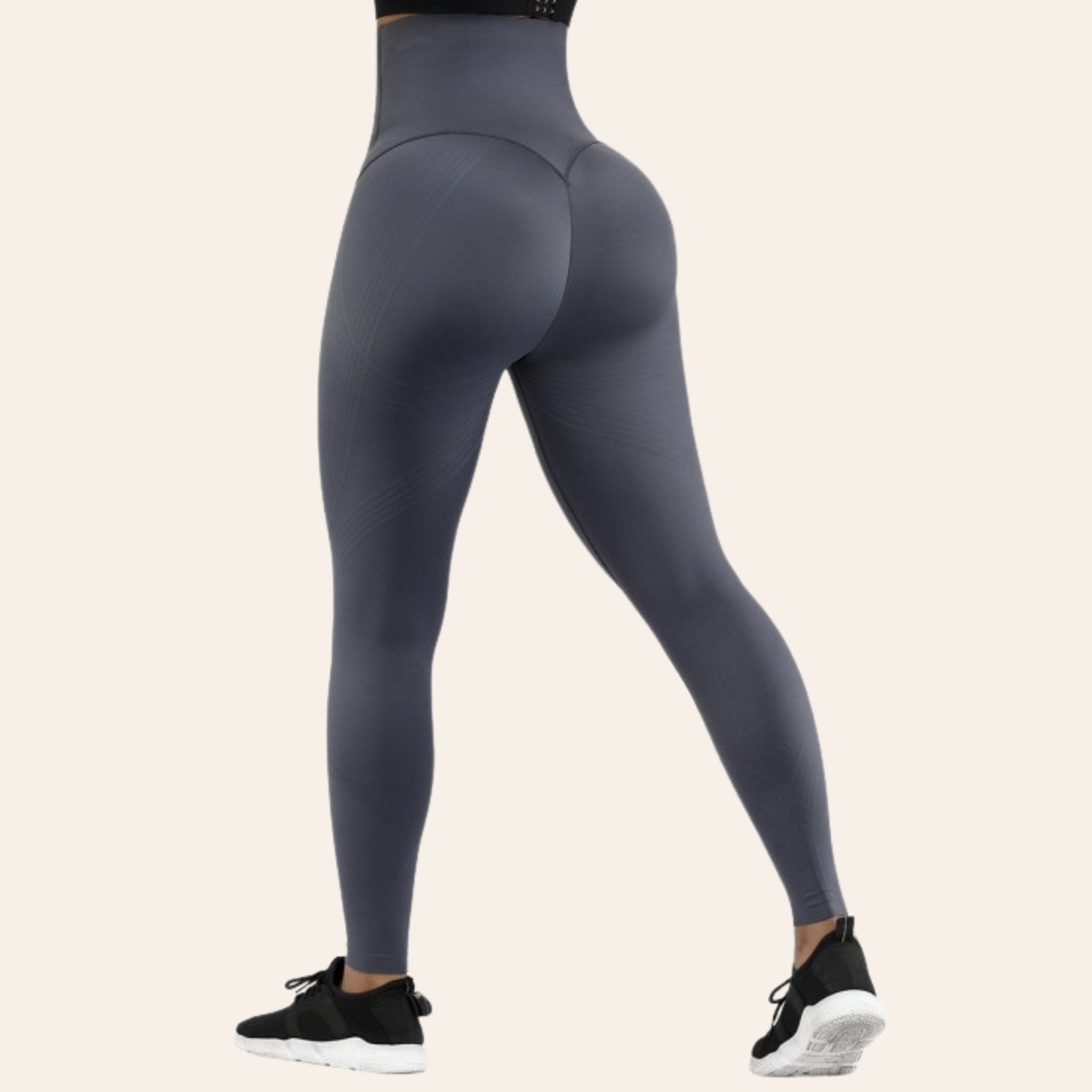 GLYDER apparel pure black extra high waist leggings size XL