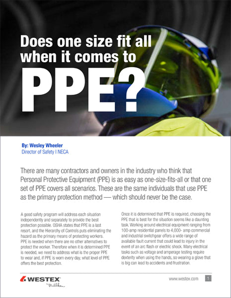 Does One Size Fit All When it Comes to PPE? – Enespro PPE