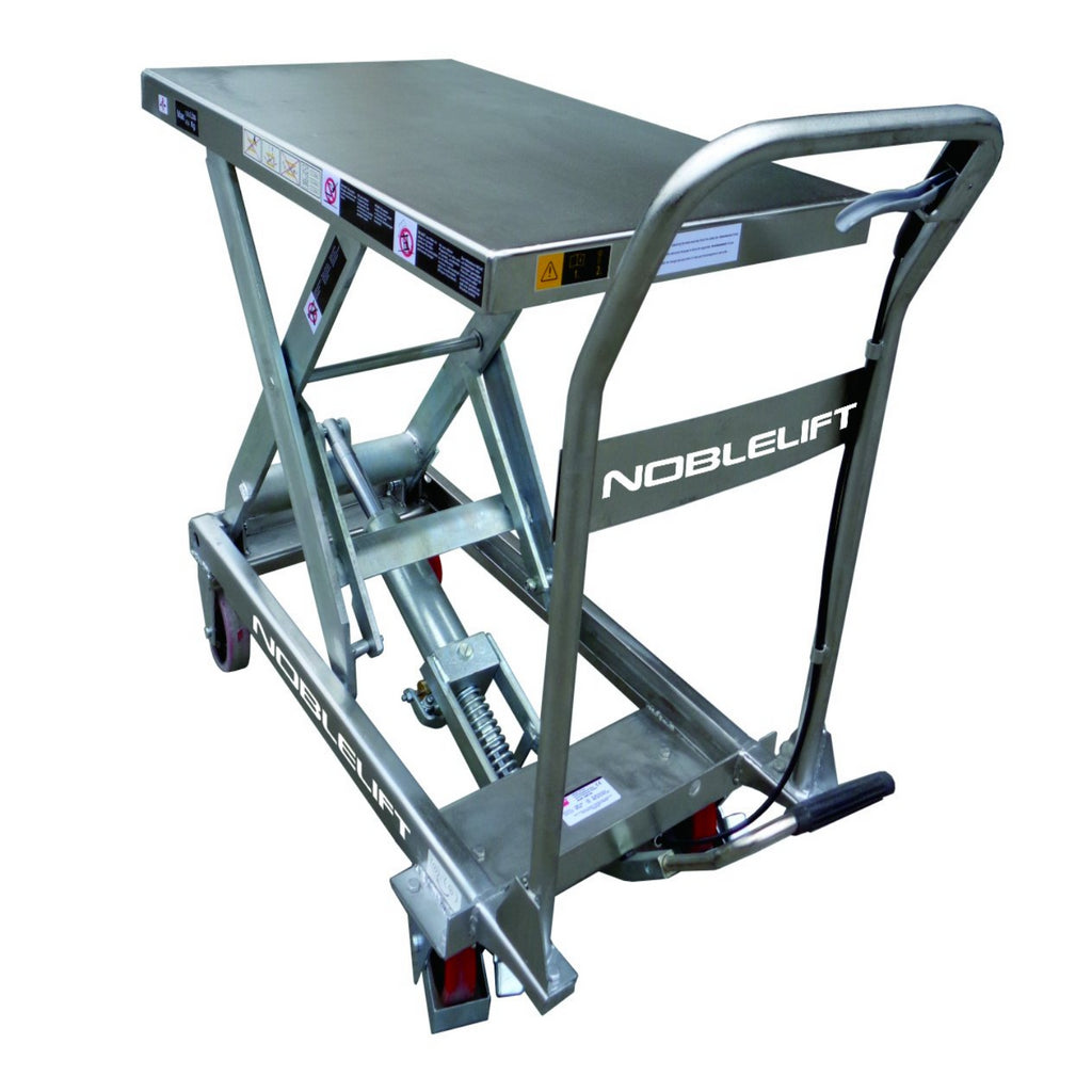 Manual Double Stainless Steel Scissor Lift Table Cranedepot
