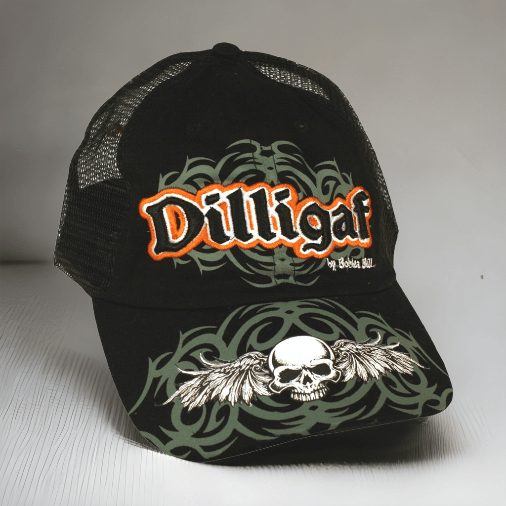 Olive Two Toned USA Mesh Dilligaf Hat – Dilligaf by Bohica Bill