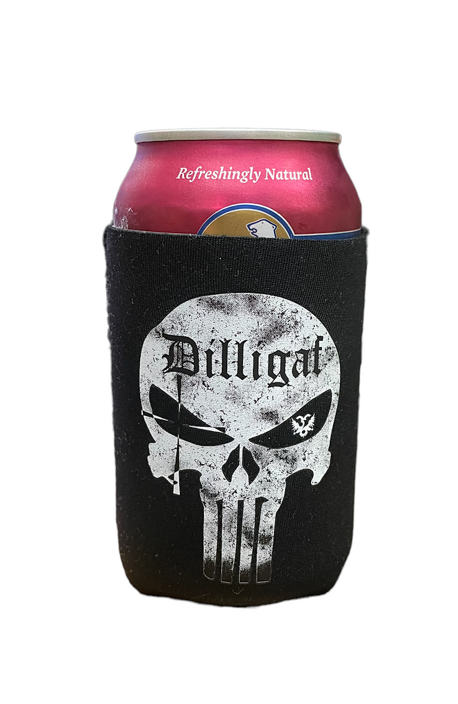 Dilligaf Bottle Koozie – Dilligaf by Bohica Bill