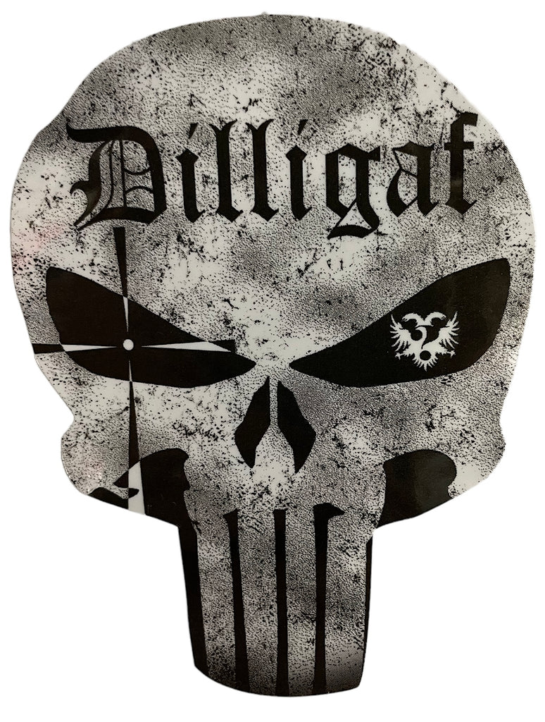 Dilligaf Punisher Patch 4”x3” – Dilligaf by Bohica Bill