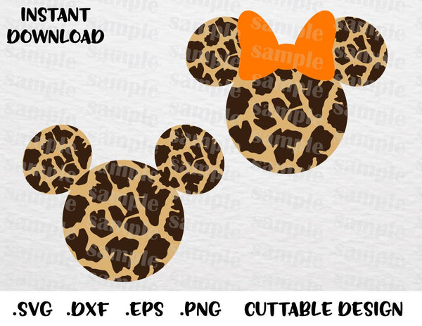 Download Animal Kingdom Mickey and Minnie Ears, Safari Inspired Cutting File in - enchantedsvg