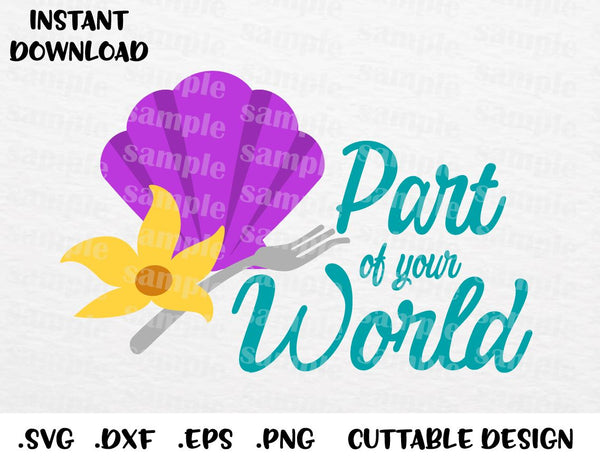Princess Ariel Part Of Your World Inspired Cutting File In Svg Esp Enchantedsvg