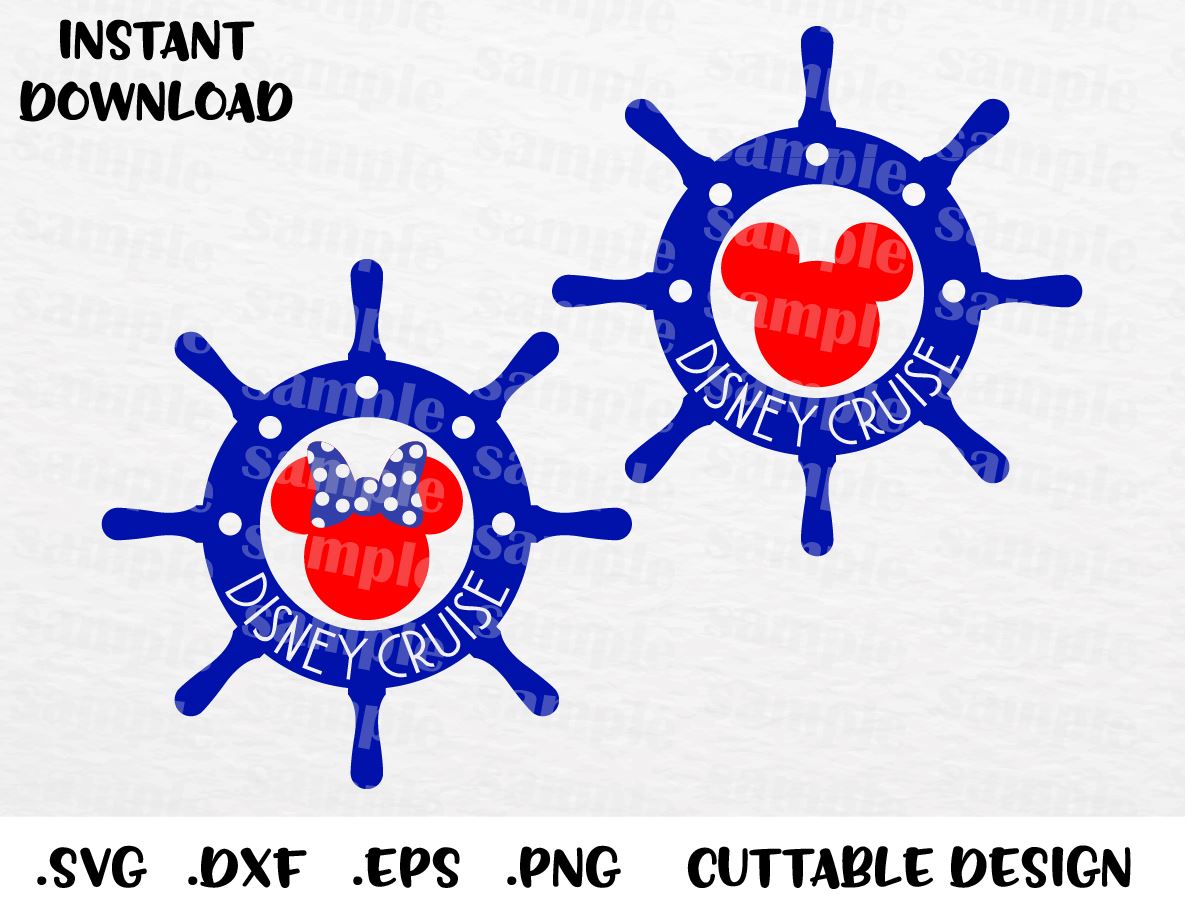 Download Family Disney Cruise Mickey and Minnie Ears Inspired Cutting File in S - enchantedsvg