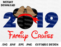 Download Vacation 2019 Family Cruise Mickey Pirate Ears Inspired Cutting File I Enchantedsvg