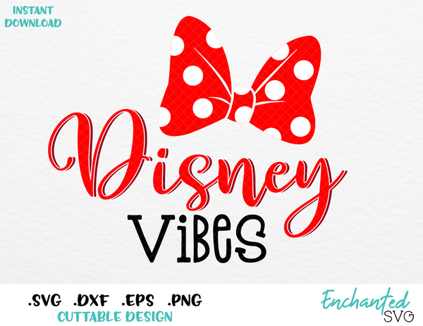 Download Minnie Disney Vibes Inspired SVG, ESP, DXF, PNG Formats ...