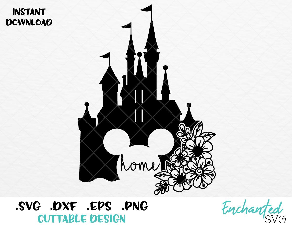 Free Free 172 Disney Castle With Mickey Ears Svg SVG PNG EPS DXF File