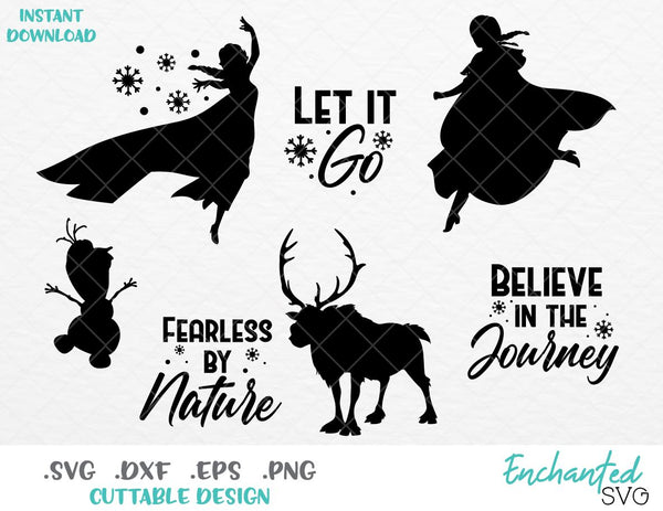 Free Free 133 Elsa And Anna Silhouette Svg SVG PNG EPS DXF File