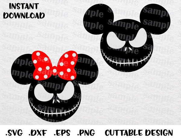 Download Jack Mickey And Minnie Ears Spider Web Halloween Inspired Cutting File Enchantedsvg