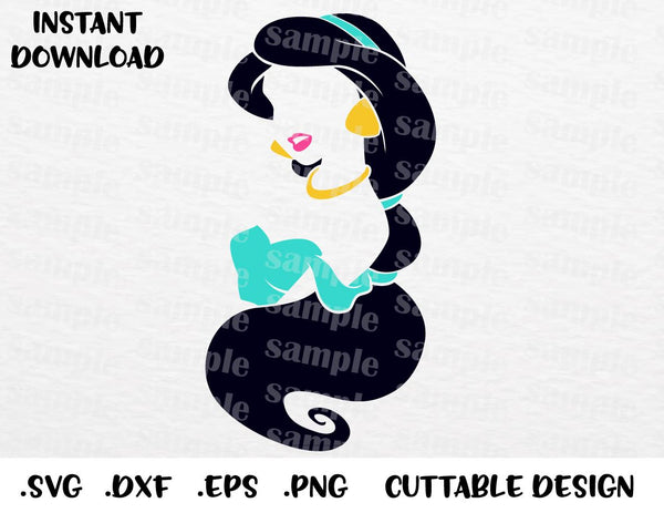 Download Princess Jasmine, Aladdin Inspired Cutting File in SVG ...