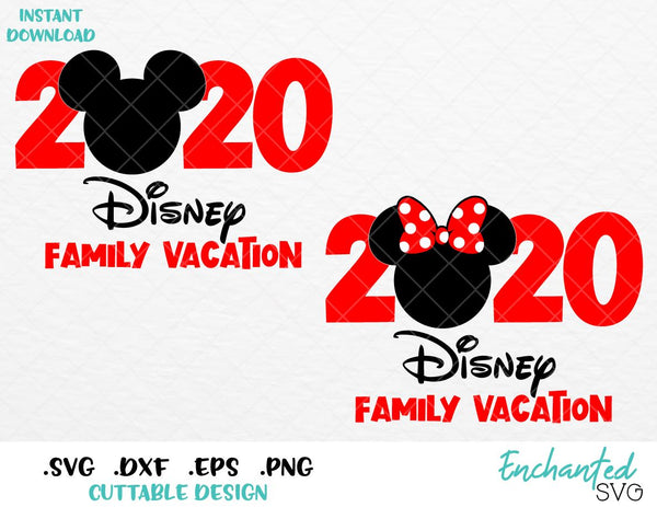 Minnie and Mickey Mouse Disney Vacation 2020 Inspired SVG ...