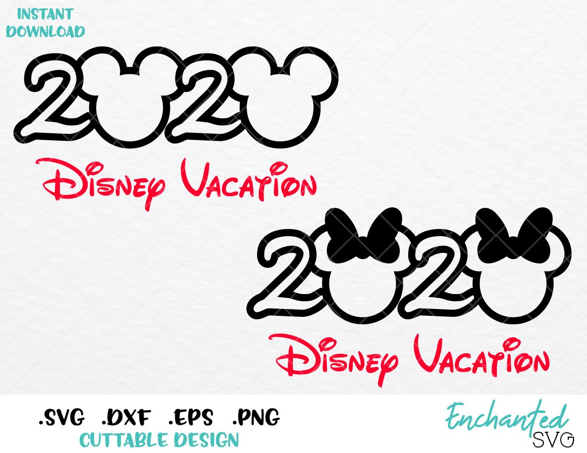 Download Minnie and Mickey Ears Disney Vacation 2020 Inspired SVG ...