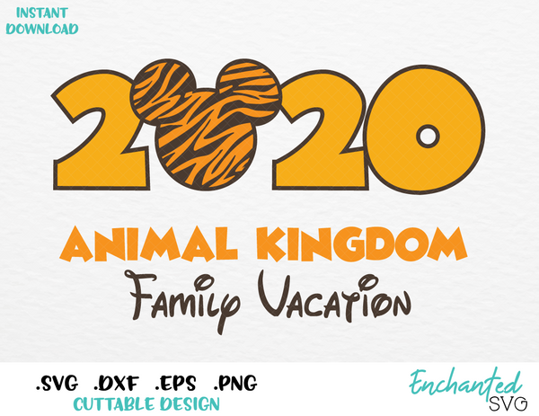 Download Animal Kingdom Family Vacation 2020 Mickey Ears Inspired Svg Esp Dxf Enchantedsvg