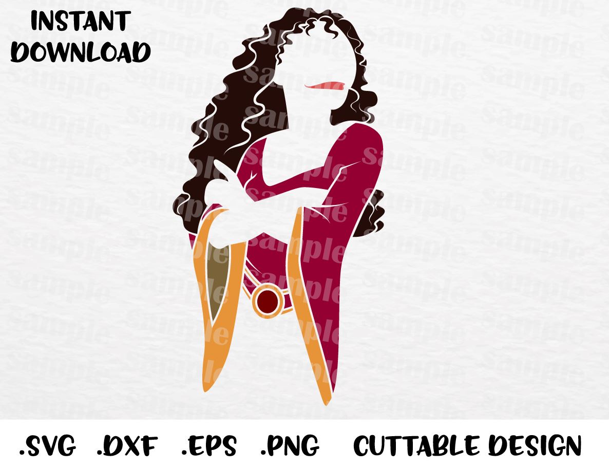 Download Mother Gothel, Tangled, Villain Inspired Cutting File in SVG, ESP, DXF - enchantedsvg