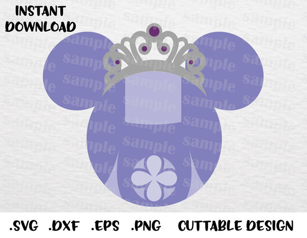 Download Princess Sofia Mickey Ears Inspired Cutting File In Svg Esp Dxf Png Enchantedsvg