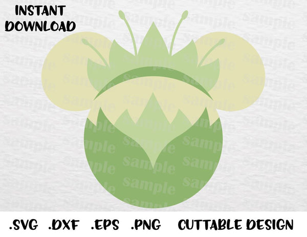Princess Tiana Mickey Ears Inspired Cutting File in SVG ...