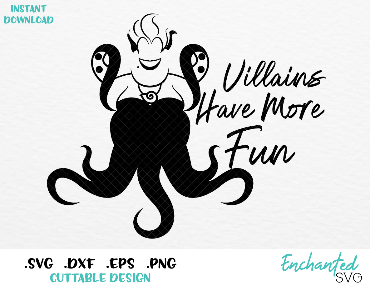 Download Ursula Villain Inspired SVG, EPS, DXF, PNG Formats ...