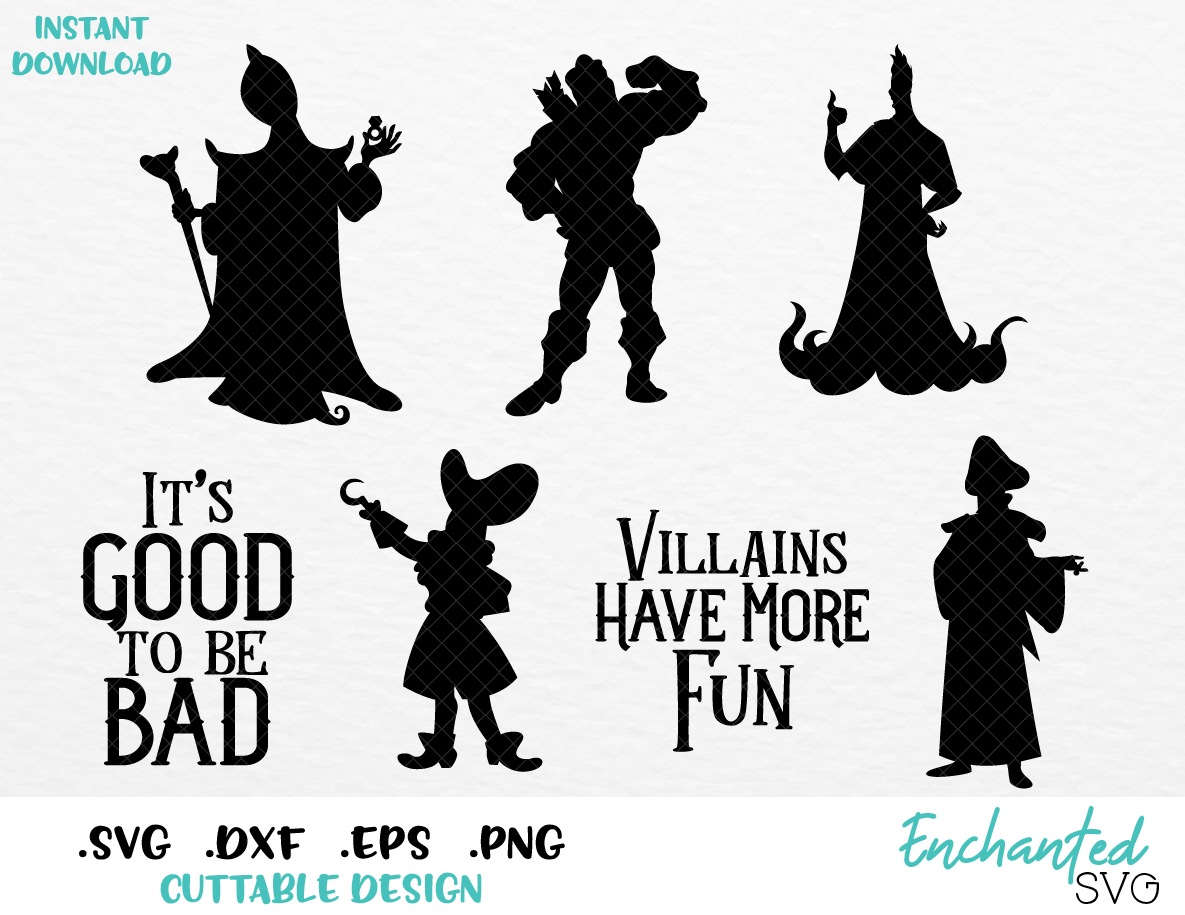 Download Bundle Disney Villains, Jafar, Gaston, Hades, Hook, Frollo ...