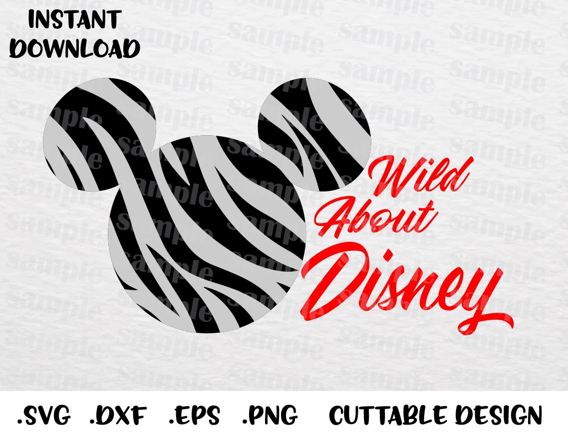 Download Animal Kingdom Mickey Ears Quote Inspired Cutting File in SVG, ESP, DX - enchantedsvg