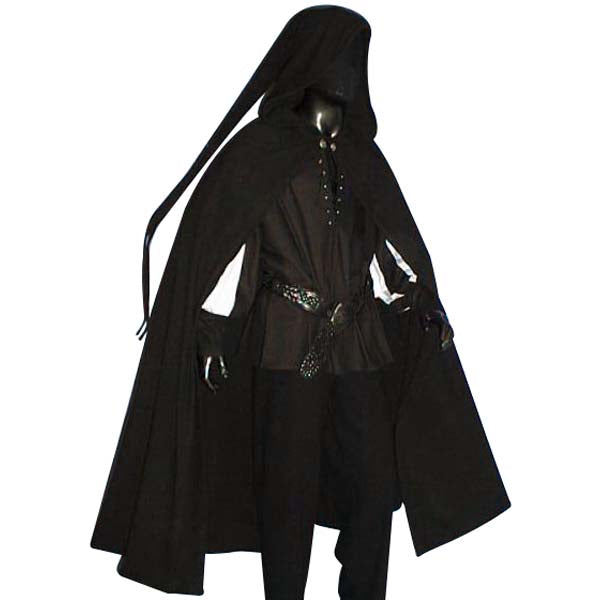 Medieval Hooded Cloak/Cape (Blue,Green,Black,Red,Brown) - 5003 –  Inter-Moden California