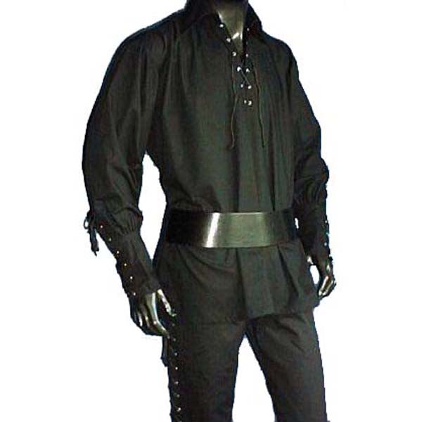 Medieval Pirate V-Neck Shirt (black) - 895 – Inter-Moden California