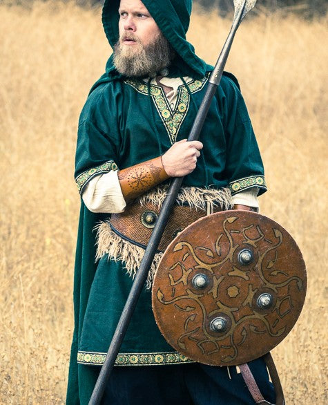 Viking tunic short sleeve, embroidery