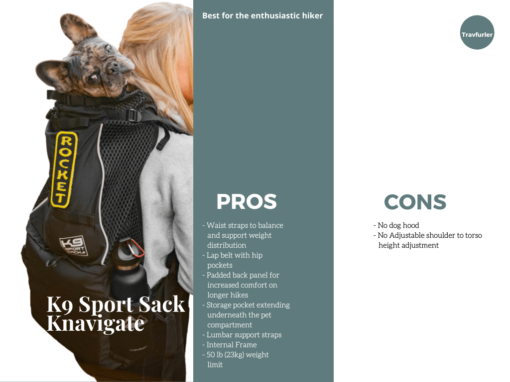 K9 sport sack Knavigate Dog backpack carrier